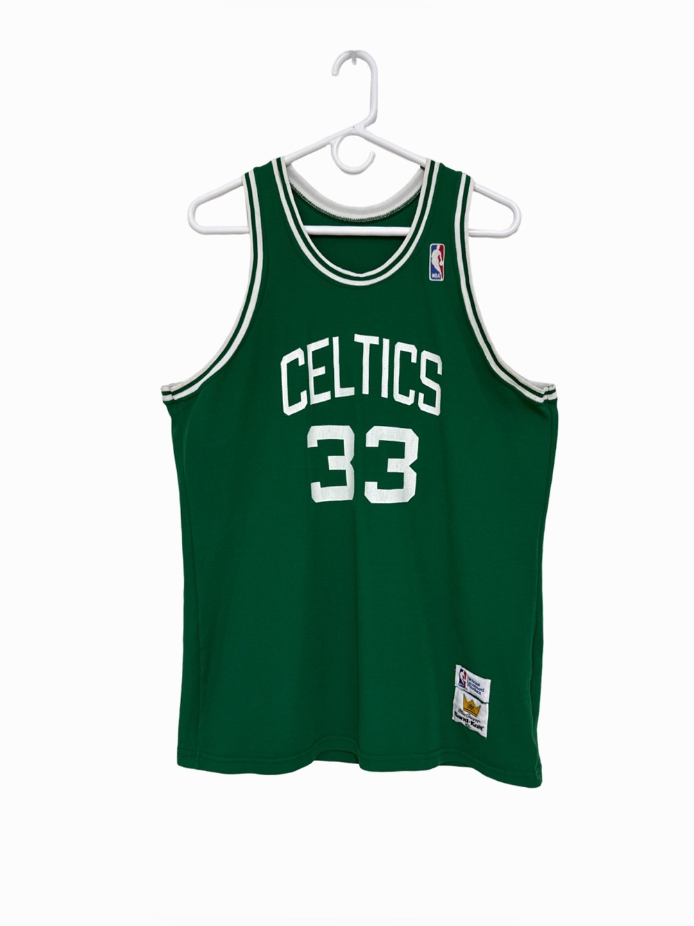NBA Vintage 80s Larry Bird Boston Celtics #33 MacGregor Sand-Knit Jersey XL